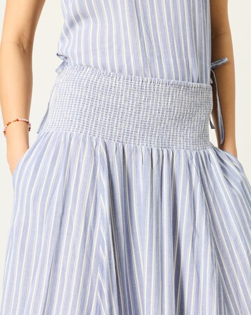 Fatface Harper Stripe Midi Skirt