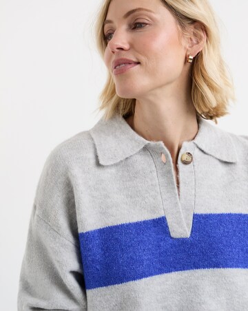 Colourblock Knitted Rugby Jumper