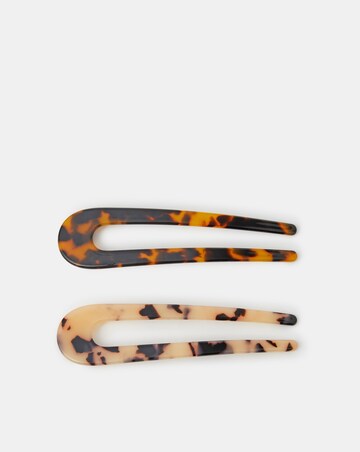 Accessorize 2pk Tort French Hair Pins