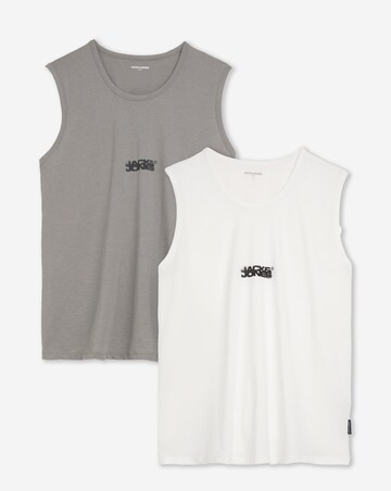 Jack & Jones Logo Vest 2 Pack - Multi