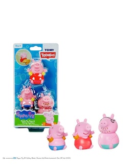 Tomy Toomies Daddy Pig, Peppa &amp; George Bath Squirters