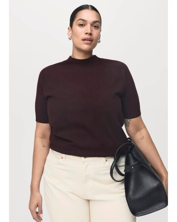 Mango Short Sleeve Sweater