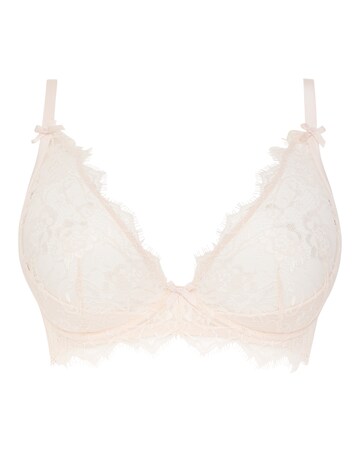 Figleaves Pulse Lace Underwired Plunge Bra B-G - Blush
