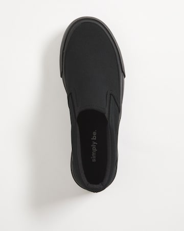 Nielson Slip On Chunky Sole Trainers - Wide Fit (E)