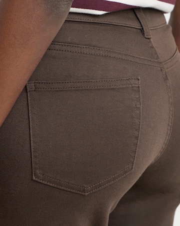 24/7 Chocolate Slim Crop Jeans