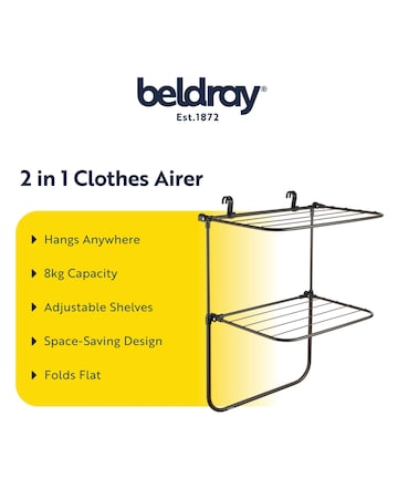 Beldray 2 in 1 Hanging Clothes Airer