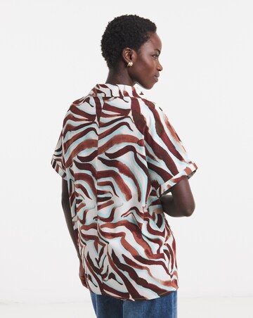 Collar Detail Short Sleeve Tunic