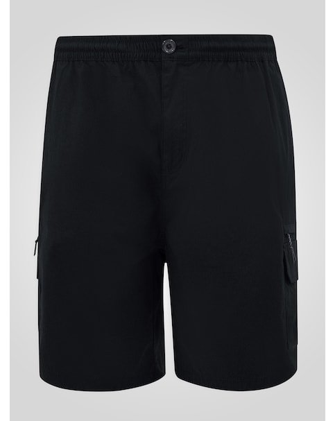 D555 Thomas Full Elastic Waist Stretch Shorts With Leg And Back Zipper Pocket