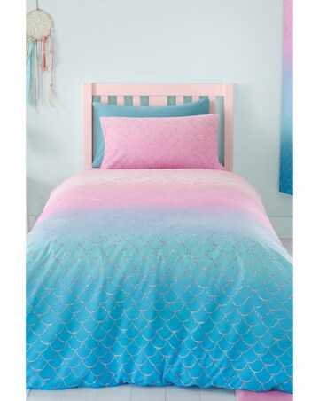 Catherine Lansfield Mermaid Reversible Duvet Cover Set