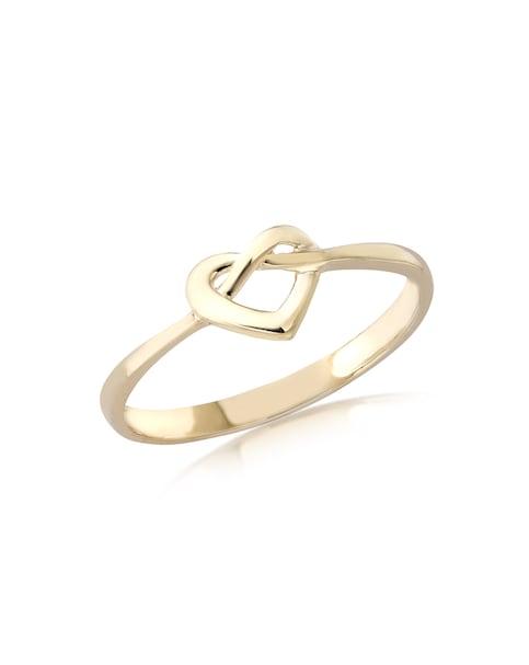 9ct Gold Infinity Heart Ring