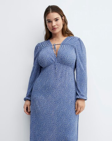 Mango Printed Bow Tie Dress