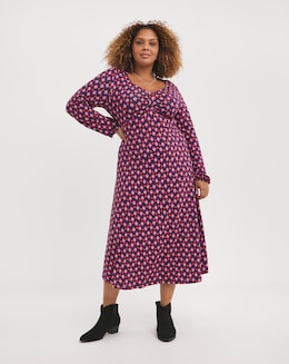 Joe Browns Gorgeous Geo Retro Jersey Midi Dress
