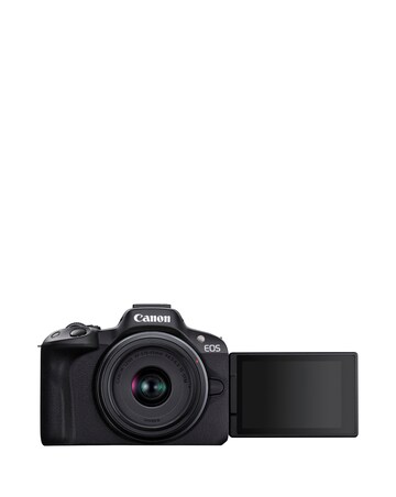 Canon EOS R50 APS-C Mirrorless Camera inc RF-S 18-45mm Lens - Black
