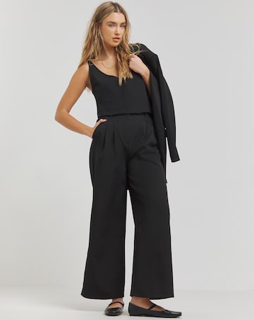 Simply Be Black V Neck Cami