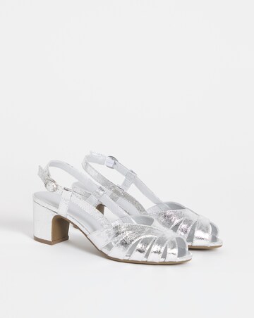 Solana Peep Toe Shoes With Slingback - Extra Wide Fit (EEE)