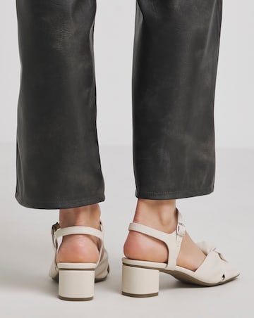 Tamika Volume Twist Flexible Sole Block Heel Sandals Extra Wide EEE Fit