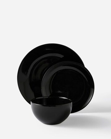 Black Essentials 12 Piece Dinner Set