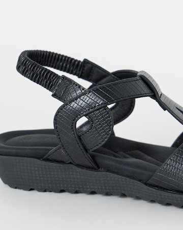 Larisa Twist Detail Comfort Sandals - Wide Fit (E)