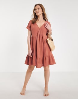 Beach to Beach Cotton Mini Beach Dress