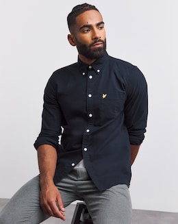 Lyle & Scott Classic Long Sleeve Oxford Shirt - Navy