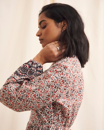 Anise Reine Broderie Hem Dress