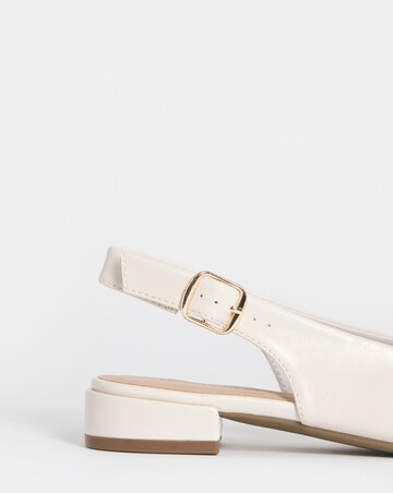 Skylark Flat Peep Toe Slingback Shoes - Extra Wide Fit (EEE)