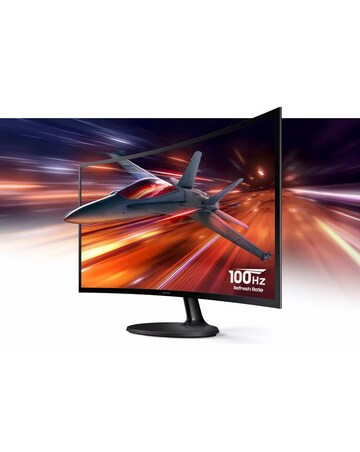 Samsung 24in Odyssey G3 FHD 100Hz 4ms LCD Curved Monitor - Black