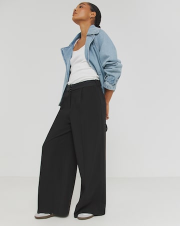 Turned Over Waistband Tailored Trouser