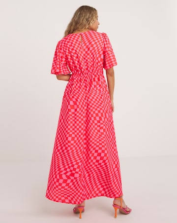 Twisted Wunder Check Grace Maxi Dress