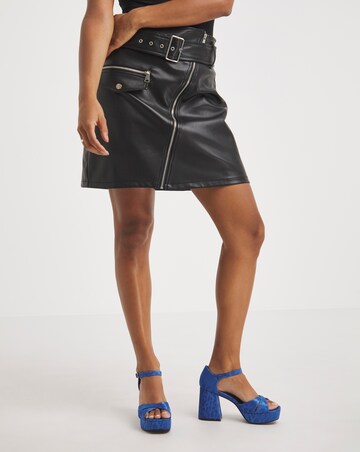 Mia Cross Front Platform Heeled Sandals - Extra Wide Fit (EEE)