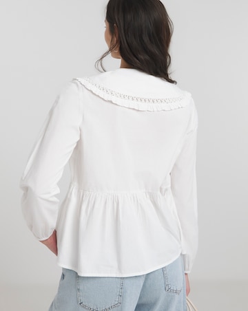 Simply Be White Collared Blouse