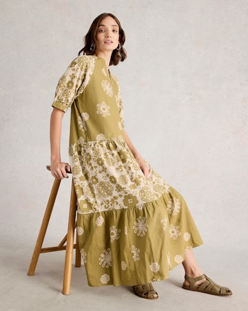 White Stuff Eva Mixed Print Dress