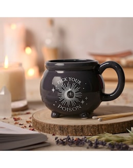 Mystic Legends Midnight Cauldron Mug 'Pick Your Poison'
