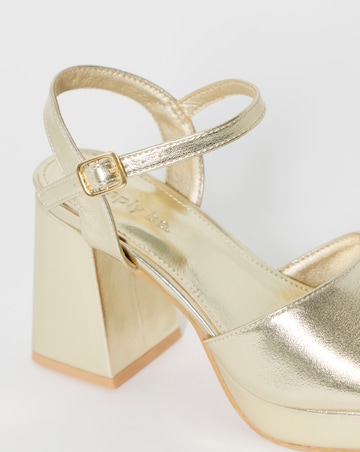 Chacha Platform Heel Sandals - Wide Fit (E)