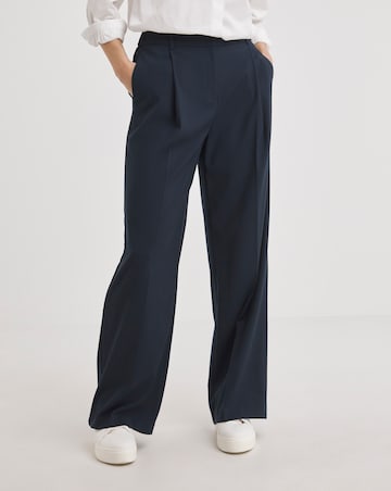 Pleated Wide Leg Trousers