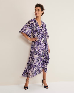 Phase Eight Juliette Floral Fil Coupe Wrap Dress