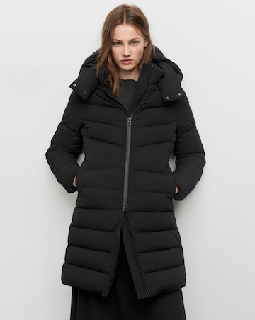 Mango Double Zip Hooded Puffer Coat