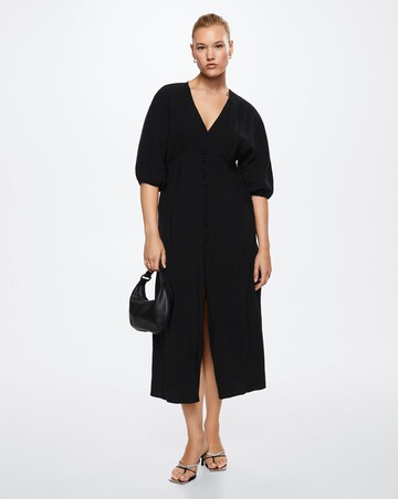 Mango Buttoned Midi Dress