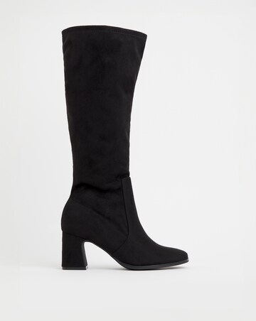 Chana Heeled Stretch Boots - Extra Wide Fit (EEE) Curvy/Super Curvy Calf