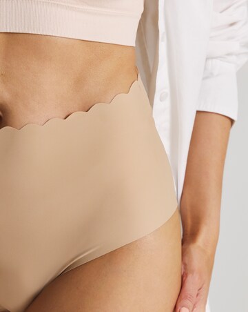 Pretty Secrets (3 Pack) Scallop No VPL Knickers Black/Nude/Black