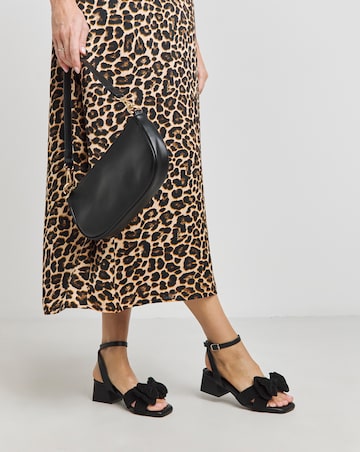 Monet Double Bow Low Block Heel - Extra Wide Fit (EEE)