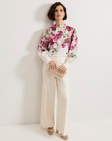 Phase Eight Winnie Border Floral Blouse