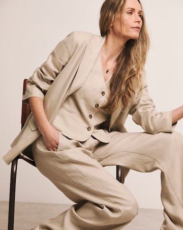 Anthology Pure Linen Wide Leg Trousers