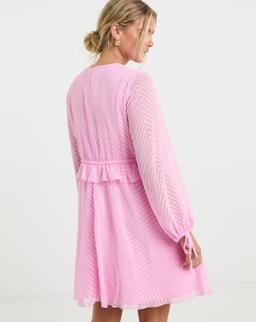 Georgette Frill Skater Dress