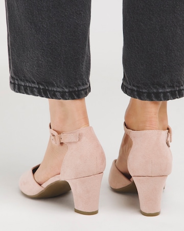 Rosemary Heeled Shoe with Ankle Strap - Extra Wide fit (EEE)