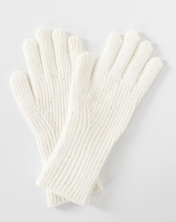 Sequin Detail Scarf, Hat & Glove Set