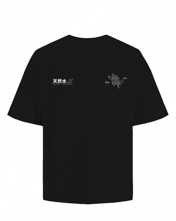 Jack & Jones Koi Pond Back Graphic T-Shirt - Black