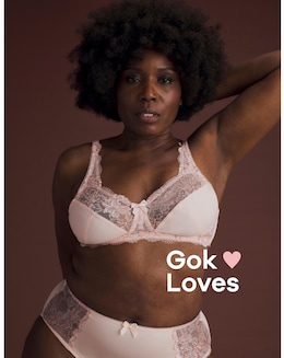 Pretty Secrets (2 Pack) Ella Lace Non Wired Full Cup Bras (B-H) Blush/White