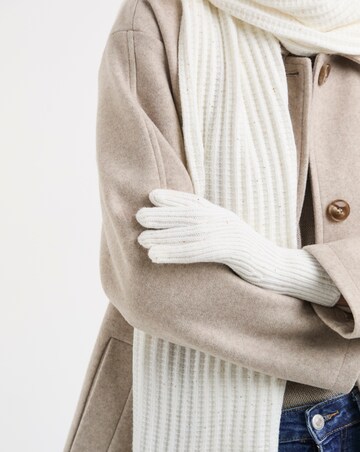 Sequin Detail Scarf, Hat & Glove Set