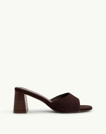 Nobodys Child Brown Block Heel Mules - Standard Fit (D)